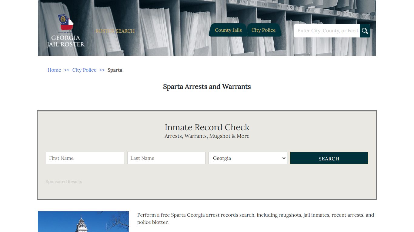 Sparta Arrests and Warrants - Georgia Jail Inmate Search